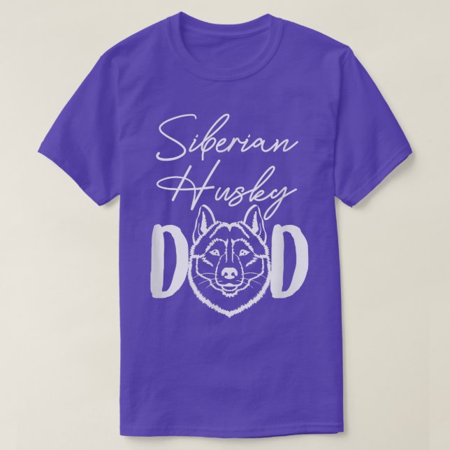 Siberian Husky Dad Husky Daddy Husky Owner Huskie  T-Shirt (Design Front)