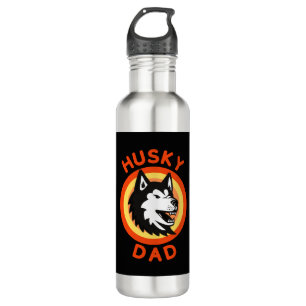 Siberian Husky Dad, husky dog  710 Ml Water Bottle