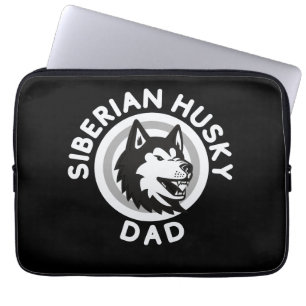 Siberian Husky Dad, husky dog  Laptop Sleeve