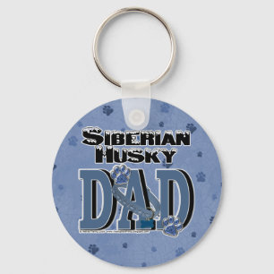 Siberian Husky DAD Key Ring