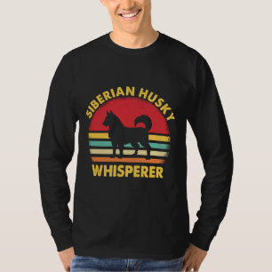 Siberian Husky Dad Whisperer Gif Dog Dad Best S T-Shirt