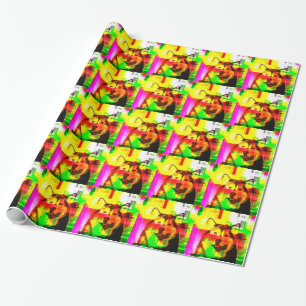 Siberian Husky Dog Art Wrapping Paper
