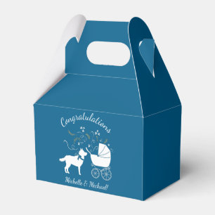 Siberian Husky Dog Baby Shower Favour Box