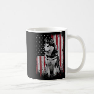 Siberian Husky Dog Dad Mum America 4th of July Coffee Mug