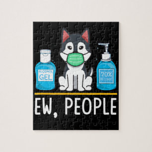 Siberian Husky Dog Face Mask And Hand Wash Jigsaw Puzzle