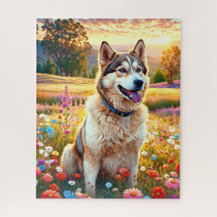 Siberian Husky Dog Jigsaw Puzzle