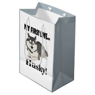 Siberian Husky Dog Lover Pet Siberian Husky Medium Gift Bag