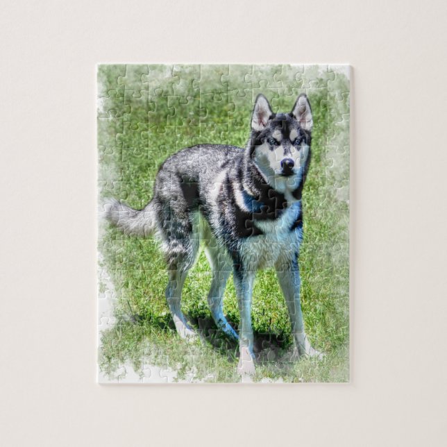 Siberian Husky Dog-lover's Pet Gift Series Jigsaw Puzzle (Vertical)