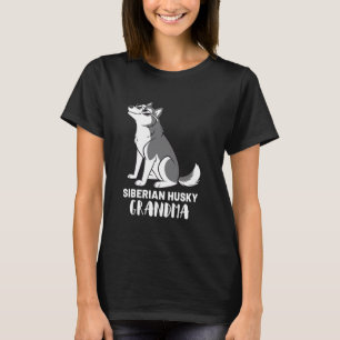 Siberian Husky Dog Owner Grandma T-Shirt