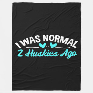 Siberian Husky Dog Owner Normal Husky Dog Fleece Blanket