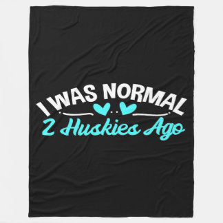 Siberian Husky Dog Owner Normal Husky Dog Fleece Blanket