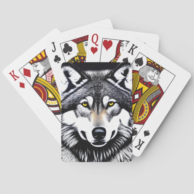 Siberian Husky Dog Playing Cards (Back)