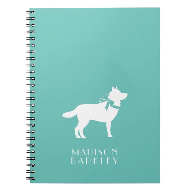 Siberian Husky Dog Puppy Malamut Notebook (Front)