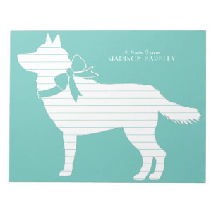 Siberian Husky Dog Puppy Malamut Notepad