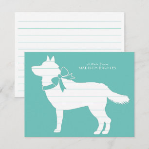 Siberian Husky Dog Puppy Malamut Thank You Card
