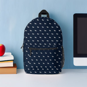 Siberian Husky Dogs Pattern Personalised Printed Backpack