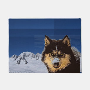 Siberian Husky Door Mat