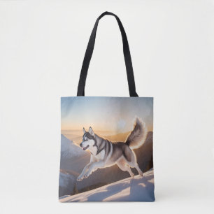 Siberian Husky Elegant Canvas Tote Bag