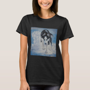 Siberian Husky Fine Art Painting T-Shirt