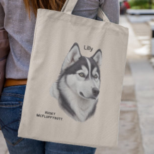 Siberian Husky Gift For Husky Mom Tote Bag
