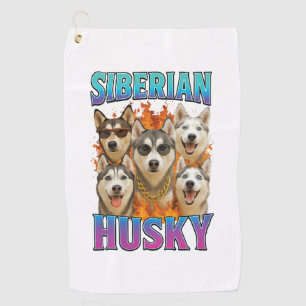 Siberian Husky  Golf Towel