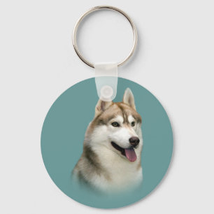 Siberian Husky Gorgeous Keychain