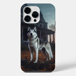 Siberian Husky Halloween Scary  iPhone 14 Pro Max Case