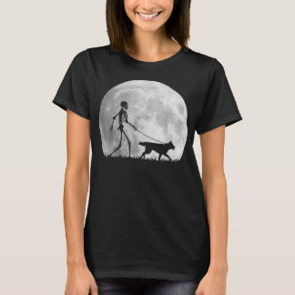 Siberian Husky Halloween Skeleton Funny Dog Youth  T-Shirt