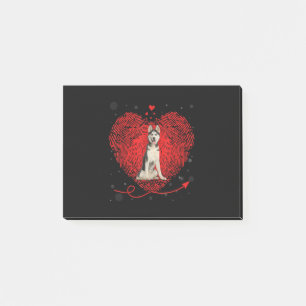 Siberian Husky Heart Love Funny Valentine Gift Post-it Notes