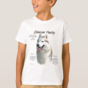 Siberian Husky History Design T-Shirt