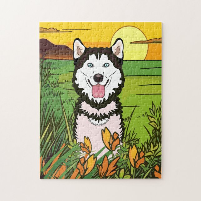 Siberian Husky Jigsaw Puzzle (Vertical)