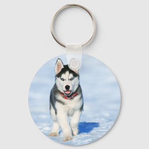 Siberian Husky Key Ring