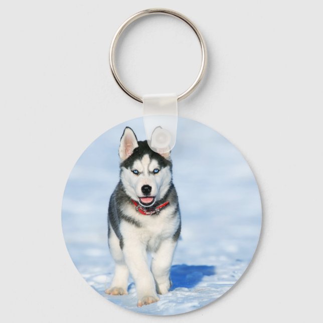 Siberian Husky Key Ring (Front)