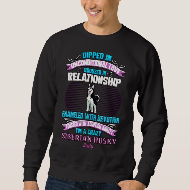 Siberian Husky Lady Sweatshirt (Front)