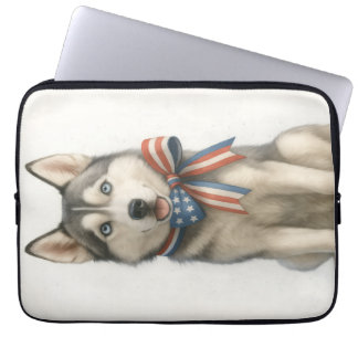 Siberian Husky Laptop Sleeve