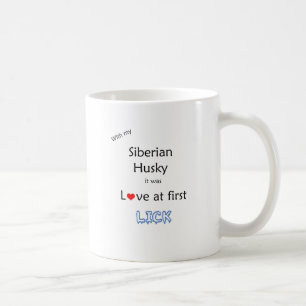 Siberian Husky Lick Design Coffee Mug