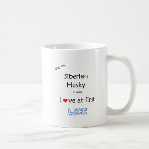 Siberian Husky Love at First Lick Coffee Mug