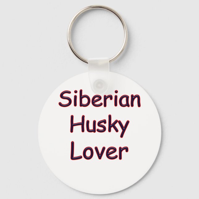 Siberian Husky Lover Keychain (Front)