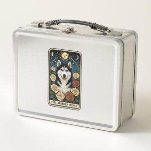Siberian Husky Metal Lunch Box
