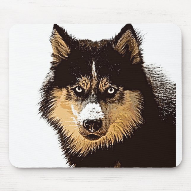 Siberian Husky Mouse Pad (Front)
