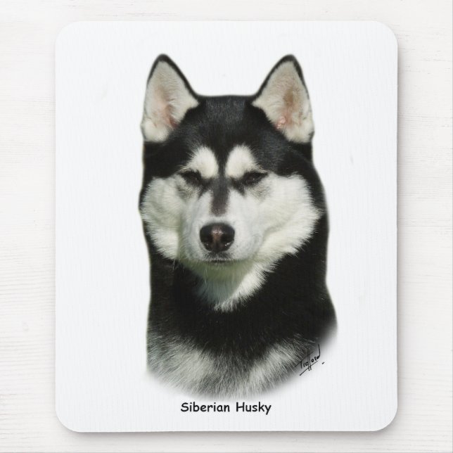 Siberian Husky Mouse Pad (Front)