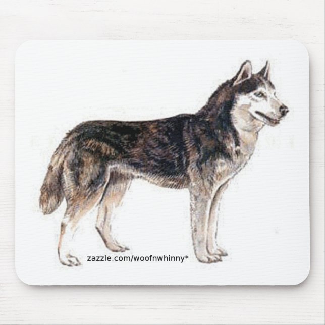 Siberian Husky! Mouse Pad (Front)