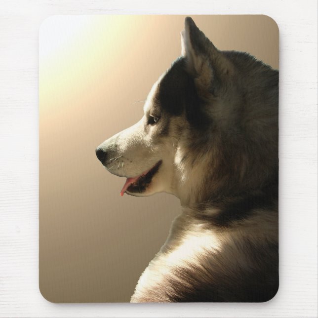Siberian Husky Mousepad Gifts Malamute Sled Dogs (Front)