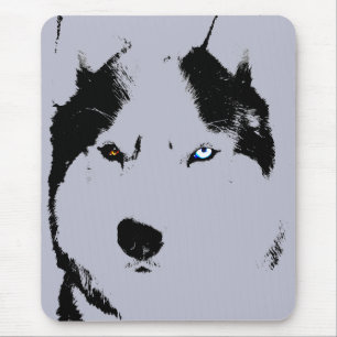 Siberian Husky Mousepad Gifts Malamute Sled Dogs