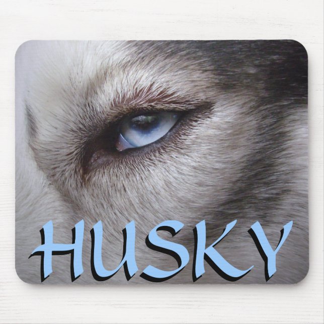 Siberian Husky Mousepad Gifts Malamute Sled Dogs (Front)