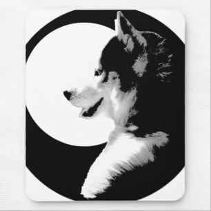 Siberian Husky Mousepad Gifts Malamute Sled Dogs