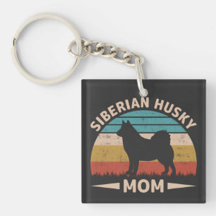 Siberian Husky Mum Special Bond Husky Mama Key Ring