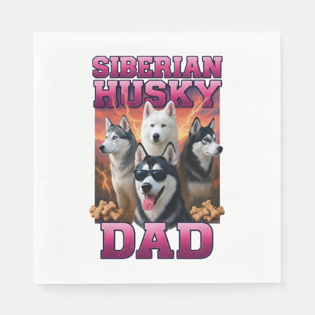 Siberian Husky    Napkin (Front)