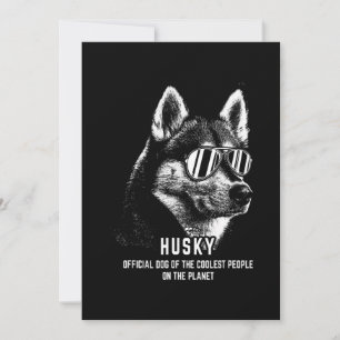 Siberian Husky Official Dog Of  Coolest Holiday Card