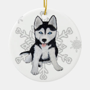 Siberian Husky Ornament
